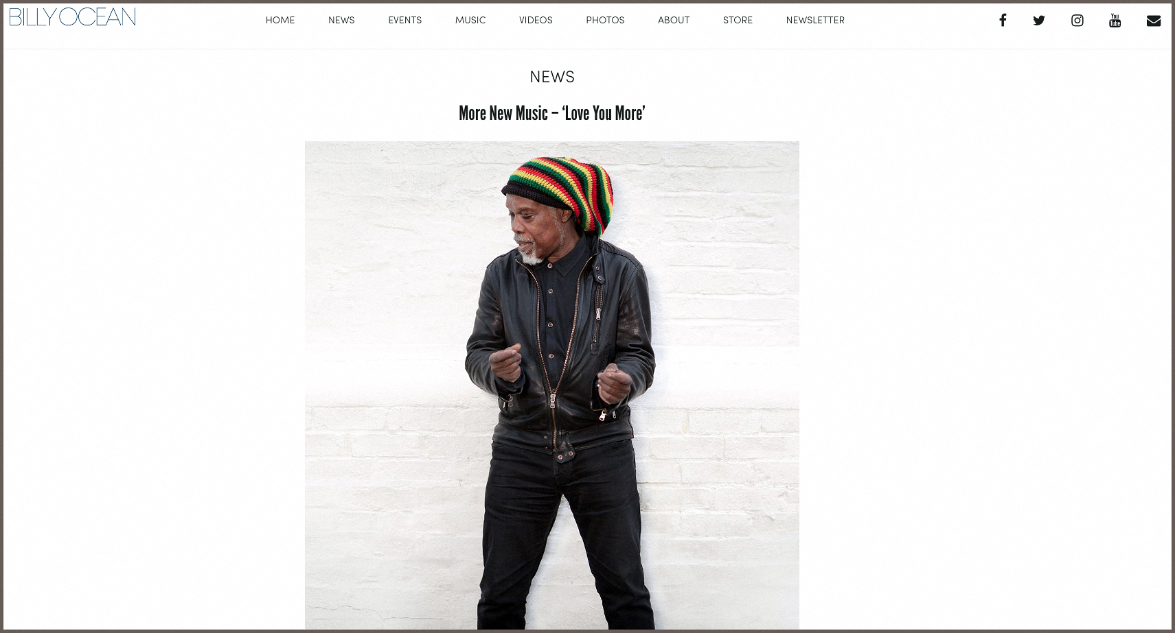 Billy Ocean. John Aparicio Photography